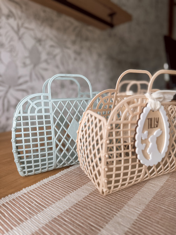 Easter Jelly Basket | Easter Personalised Tag