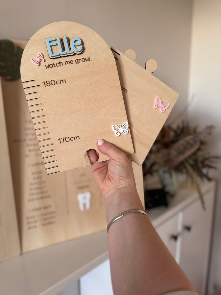 Personalised Growth Charts | Kids Height Charts | Butterfly Growth Chart