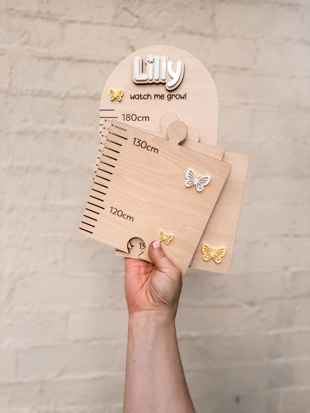 Personalised Growth Charts | Kids Height Charts | Butterfly Growth Chart