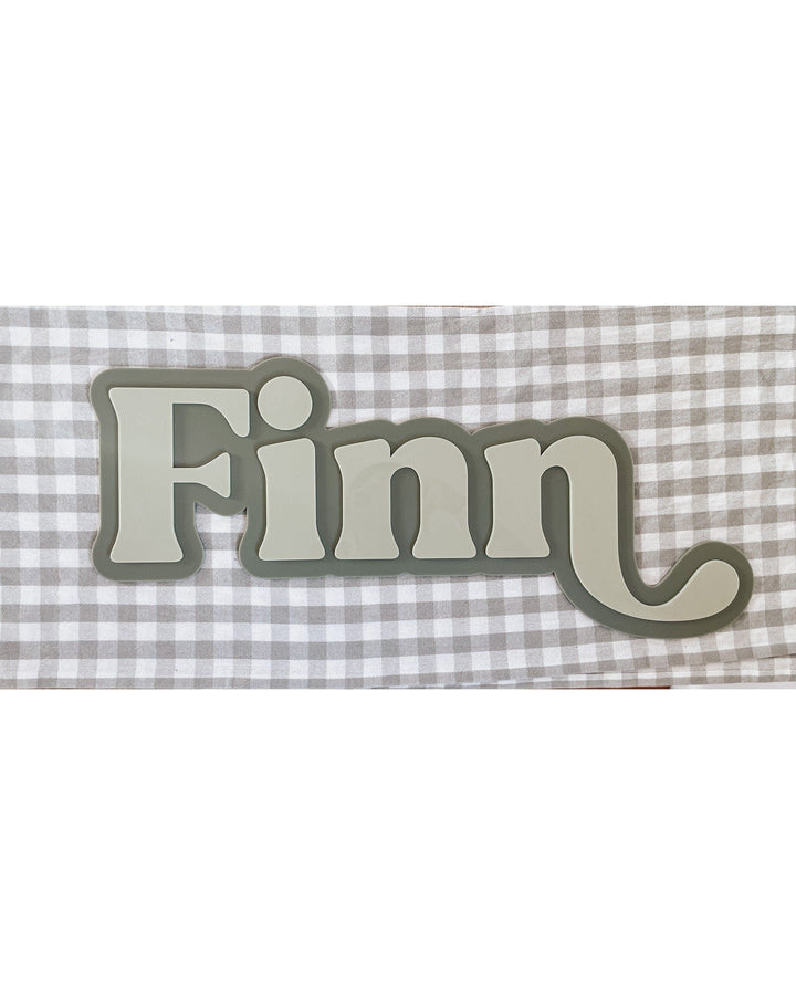 Kids name plaque | Retro Name Plaque | Kids name sign