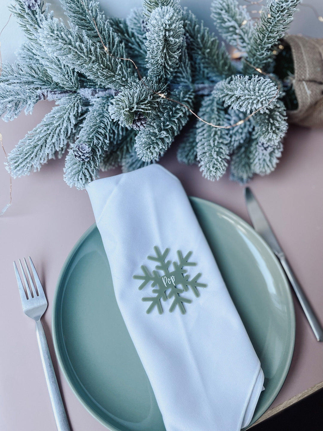 Christmas Table placements  | Christmas Table Placecard