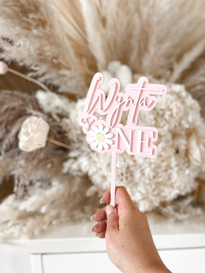 Daisy One Cake Topper | Daisy Theme Birthday | Daisy Two