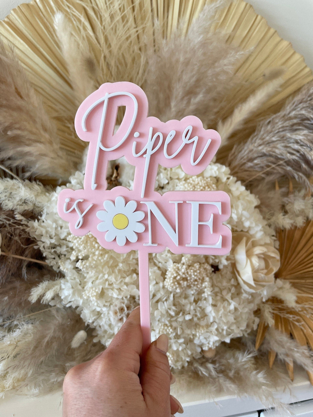 Daisy One Cake Topper | Daisy Theme Birthday | Daisy Two