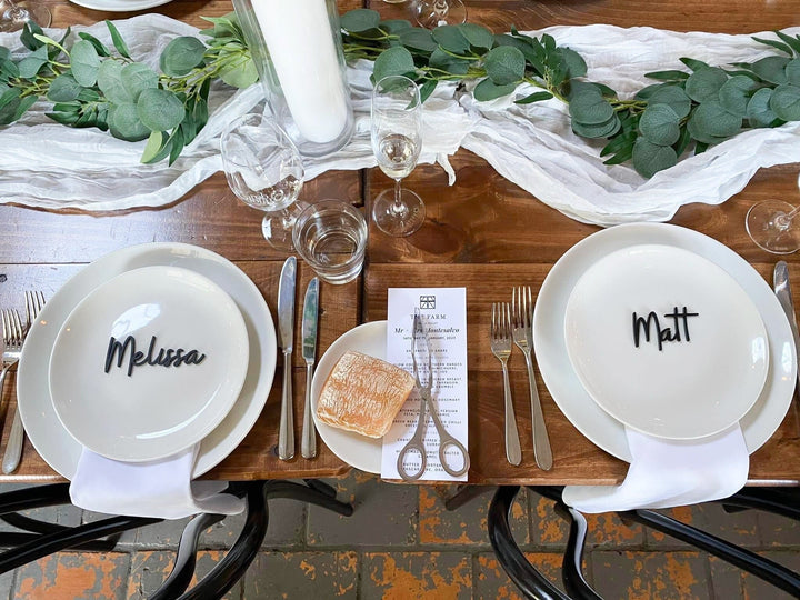 Acrylic Wedding placements  | Placecards
