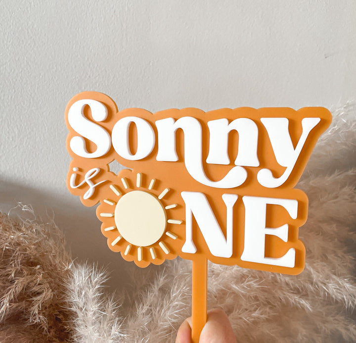 Here Comes the sun Cake topper