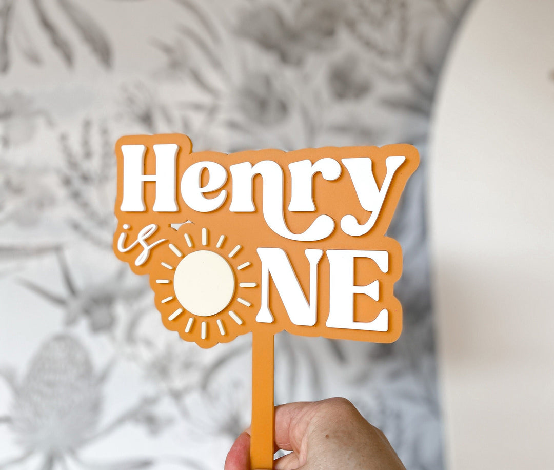 Here Comes the sun Cake topper