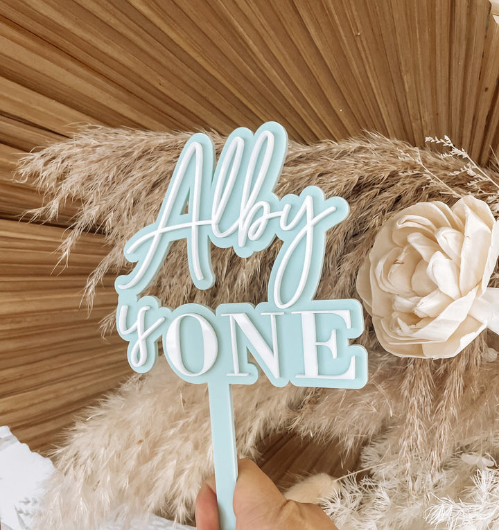 Layered Acrylic Cake Topper