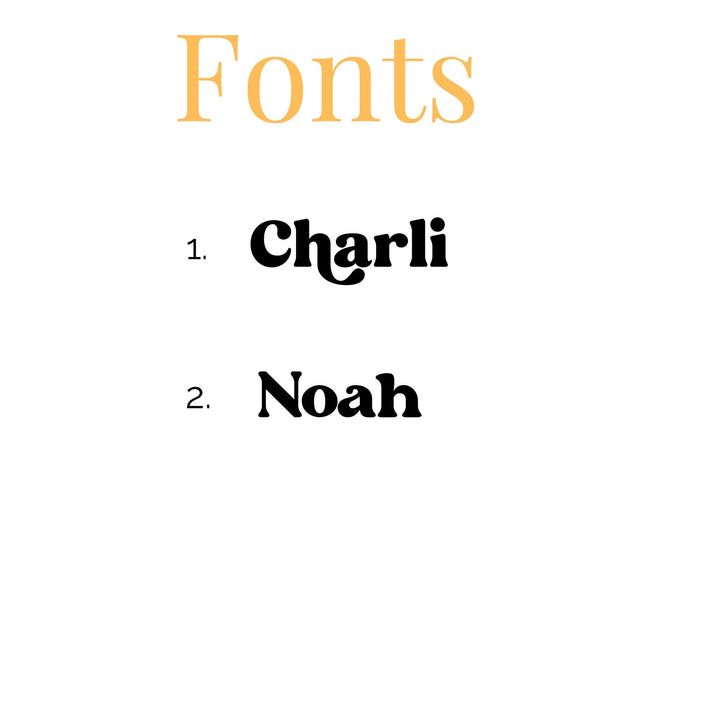 Name Plaque add ons | First day of
