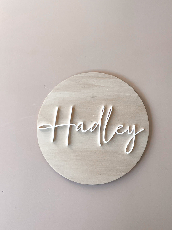 Baby Name Plaque | Baby Name Sign | Personalised Baby Sign