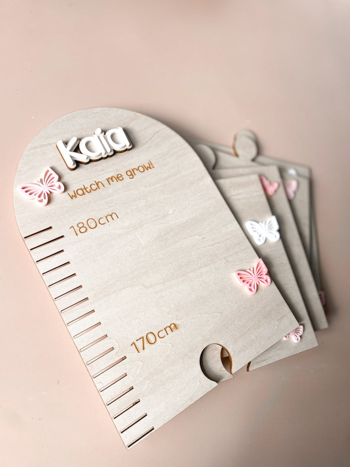 Personalised Growth Charts | Kids Height Charts | Butterfly Growth Chart