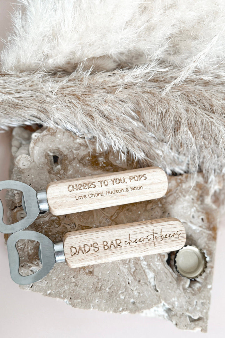 Personalised Wooden Bottle Openers | Fathers Day Gift
