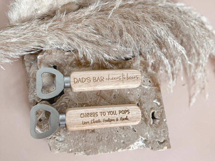 Personalised Wooden Bottle Openers | Fathers Day Gift