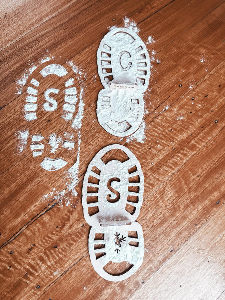 Santa Feet Stencils