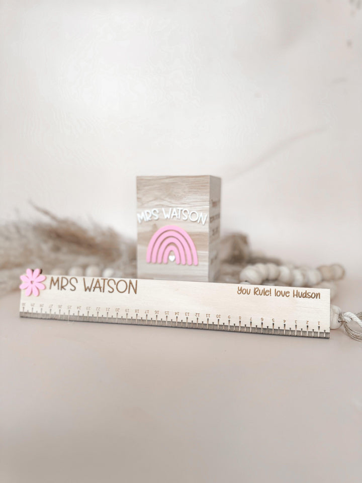 Personalised Wooden Rulers | Teacher Gifts