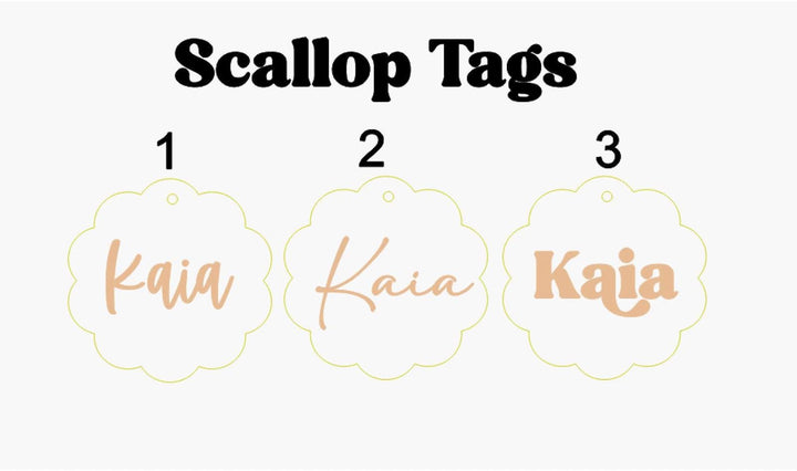 Wooden Tags | Personalised Tags | Santa stocking Tags