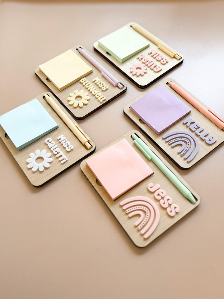 Personalised Sticky Note Holders