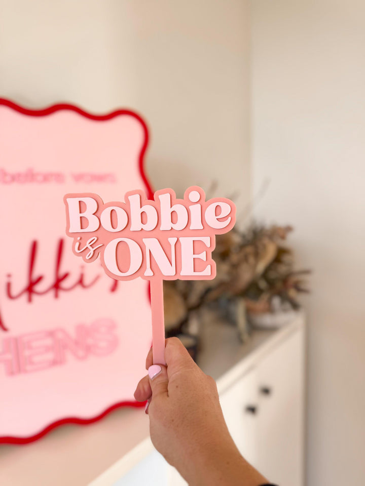Custom Name Cake Topper – Personalised Birthday Cake Topper