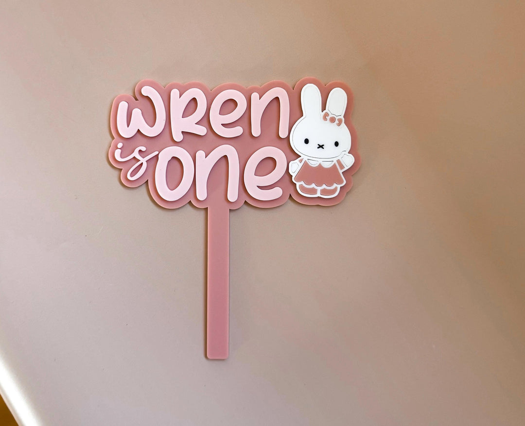 Persobalised Miffy Cake Topper | First Birthday