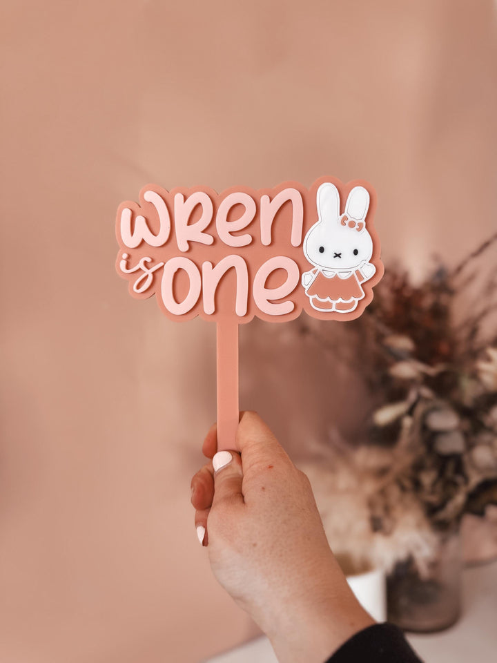 Persobalised Miffy Cake Topper | First Birthday