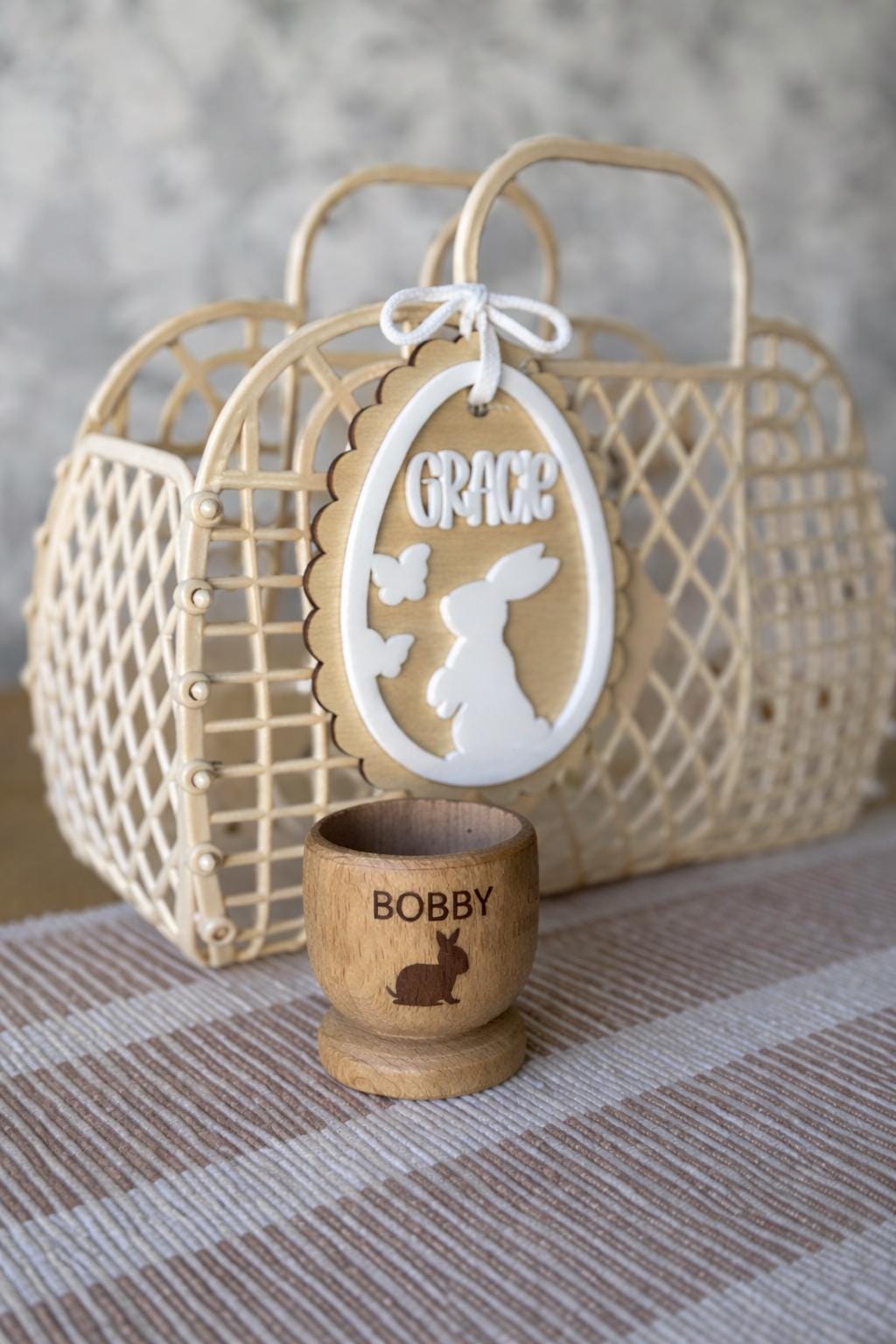 Engraved Easter Egg Holders | Custom Name Egg Cup