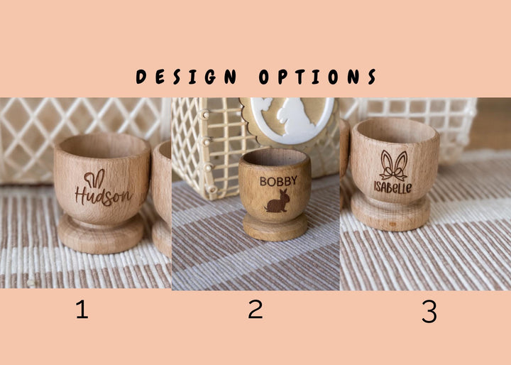 Engraved Easter Egg Holders | Custom Name Egg Cup