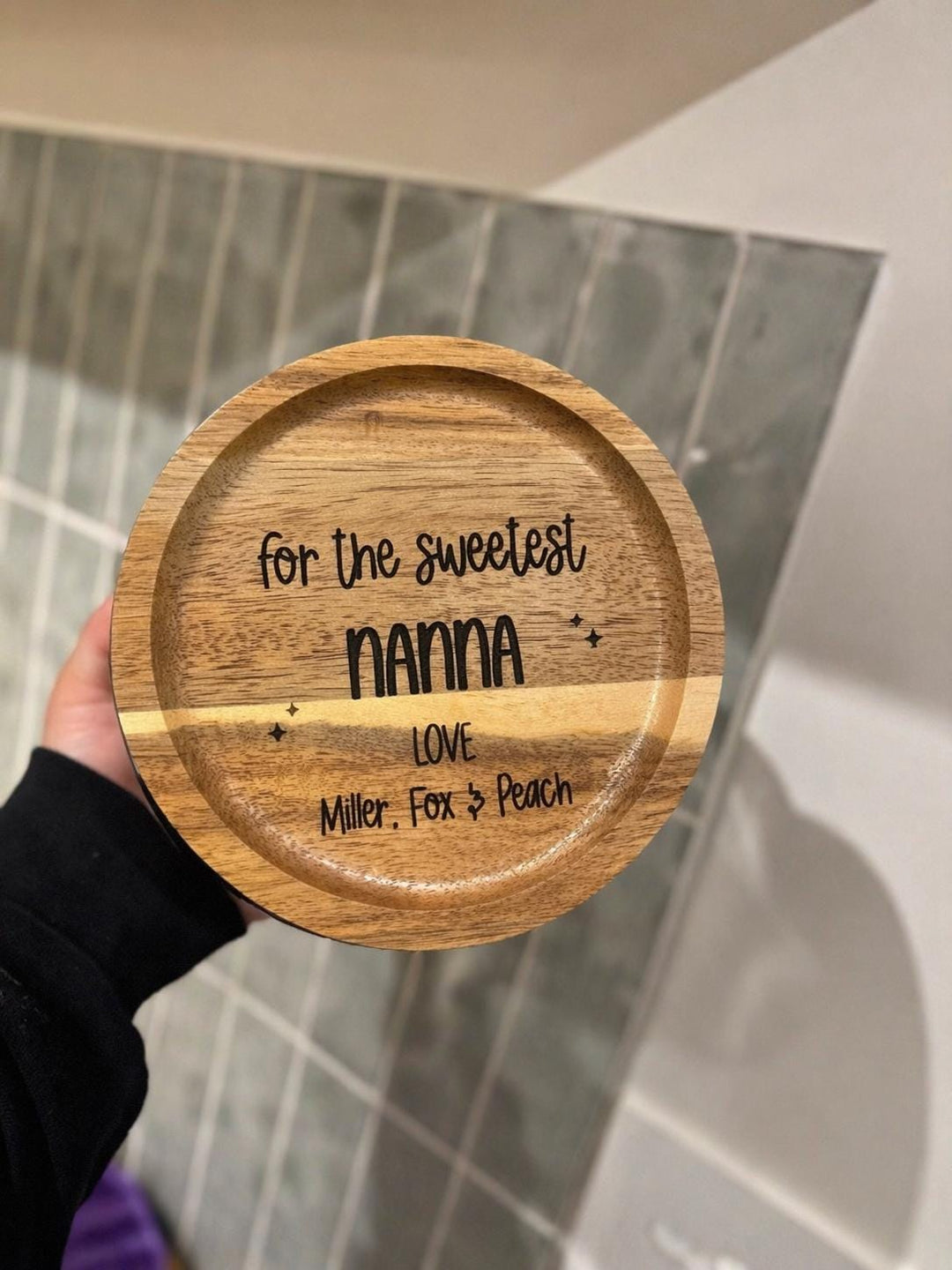 Sweet Treat Jar for Nan Grandma | Personalised Treat Jar | Grandchildren Names Jar | Gift for Grandma | Mothers Day Gift Idea