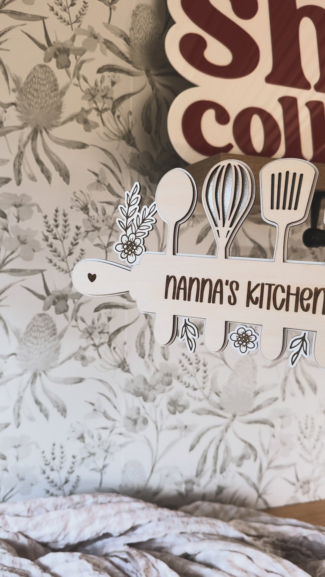 Nanna’s Kitchen Sign Personalised | Personalised Kitchen Plaque | Nanna’s Kitchen Sign Personalised